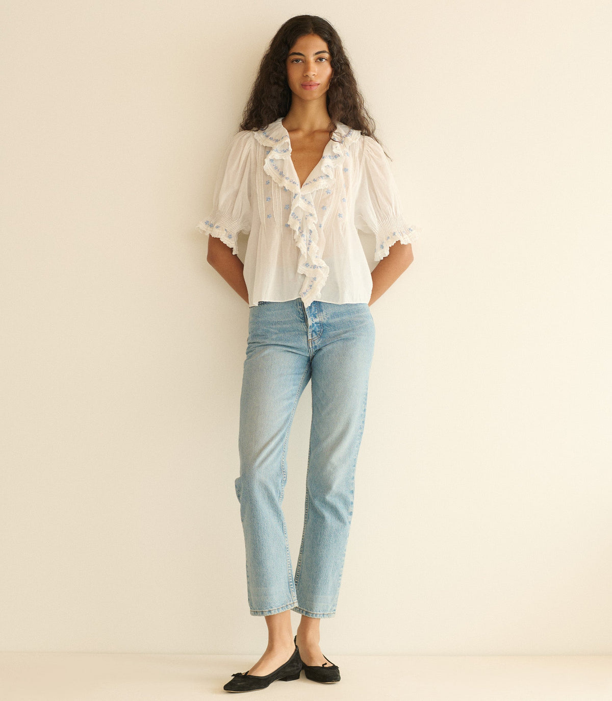 Hettie Top in Salt, view 3