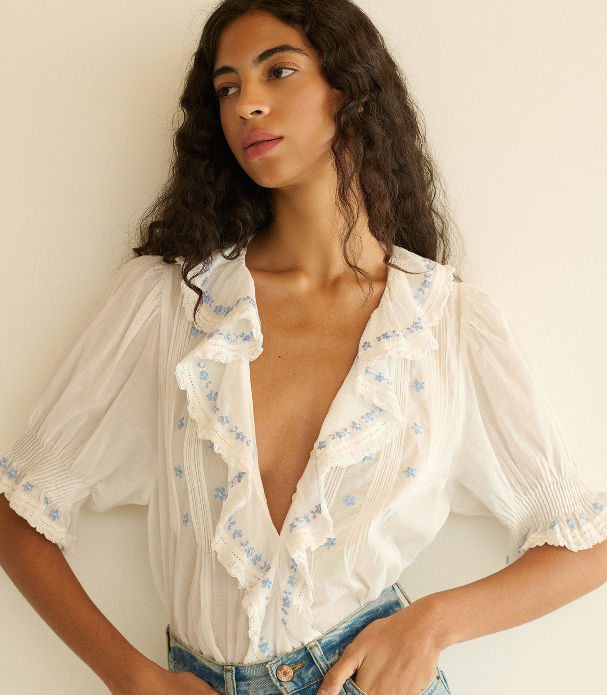 Hettie Top in Salt