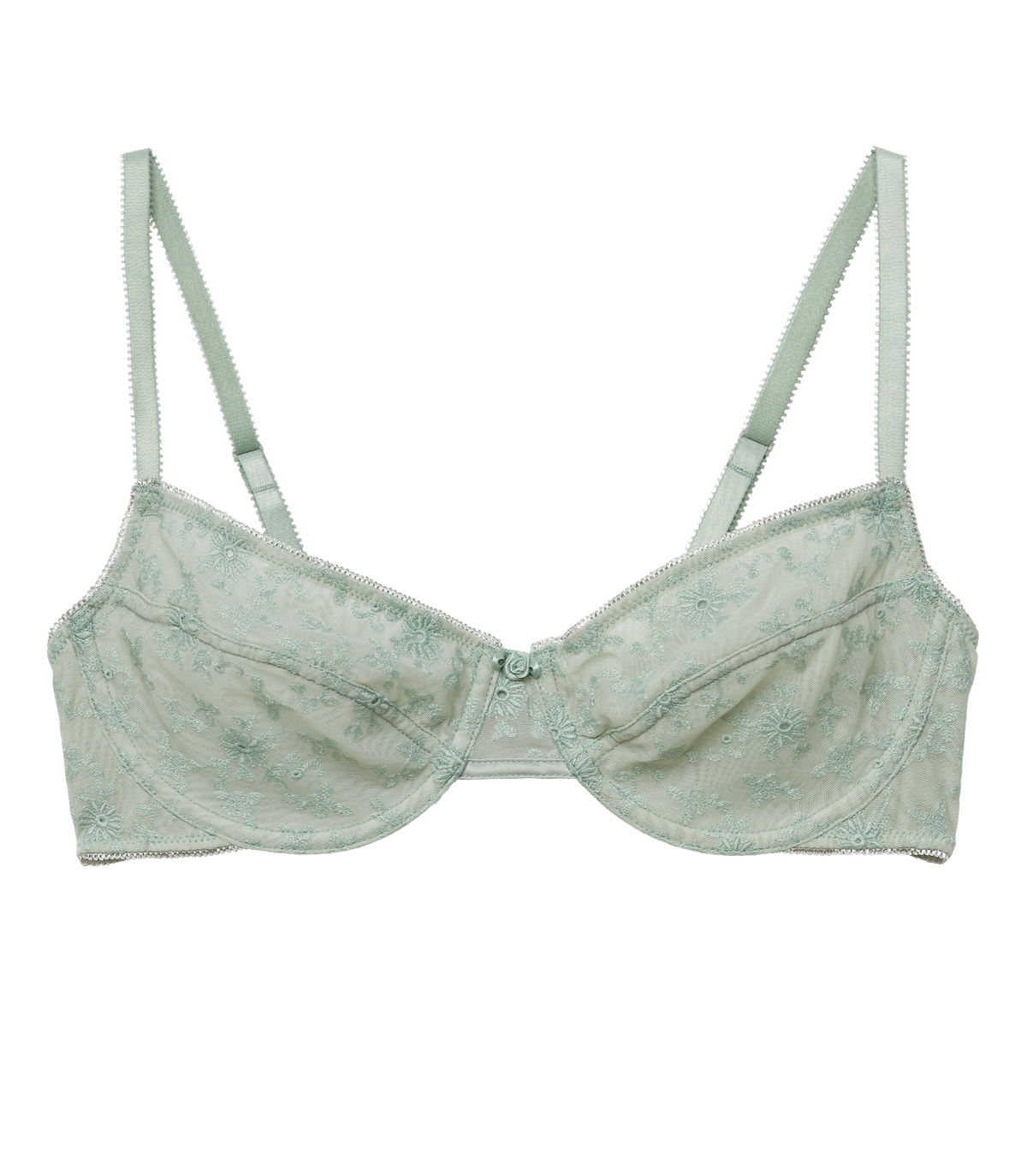 Idalia Bra in Celadon Clover Blossom, view 8