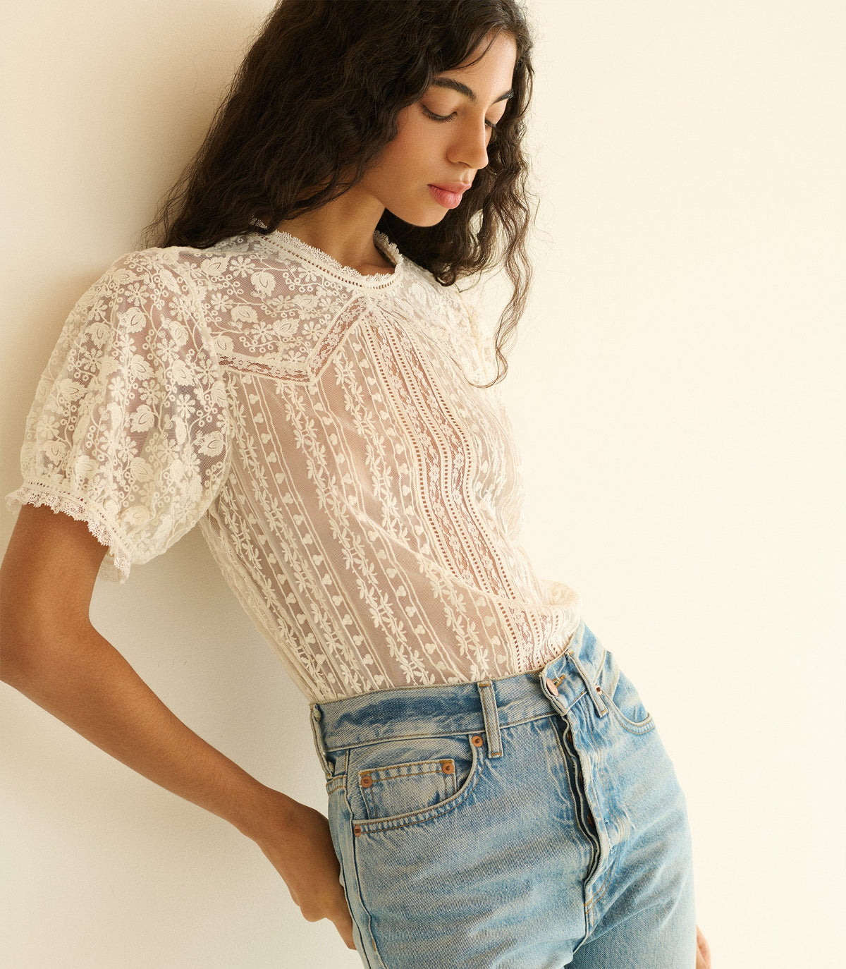Idora Top in Salt