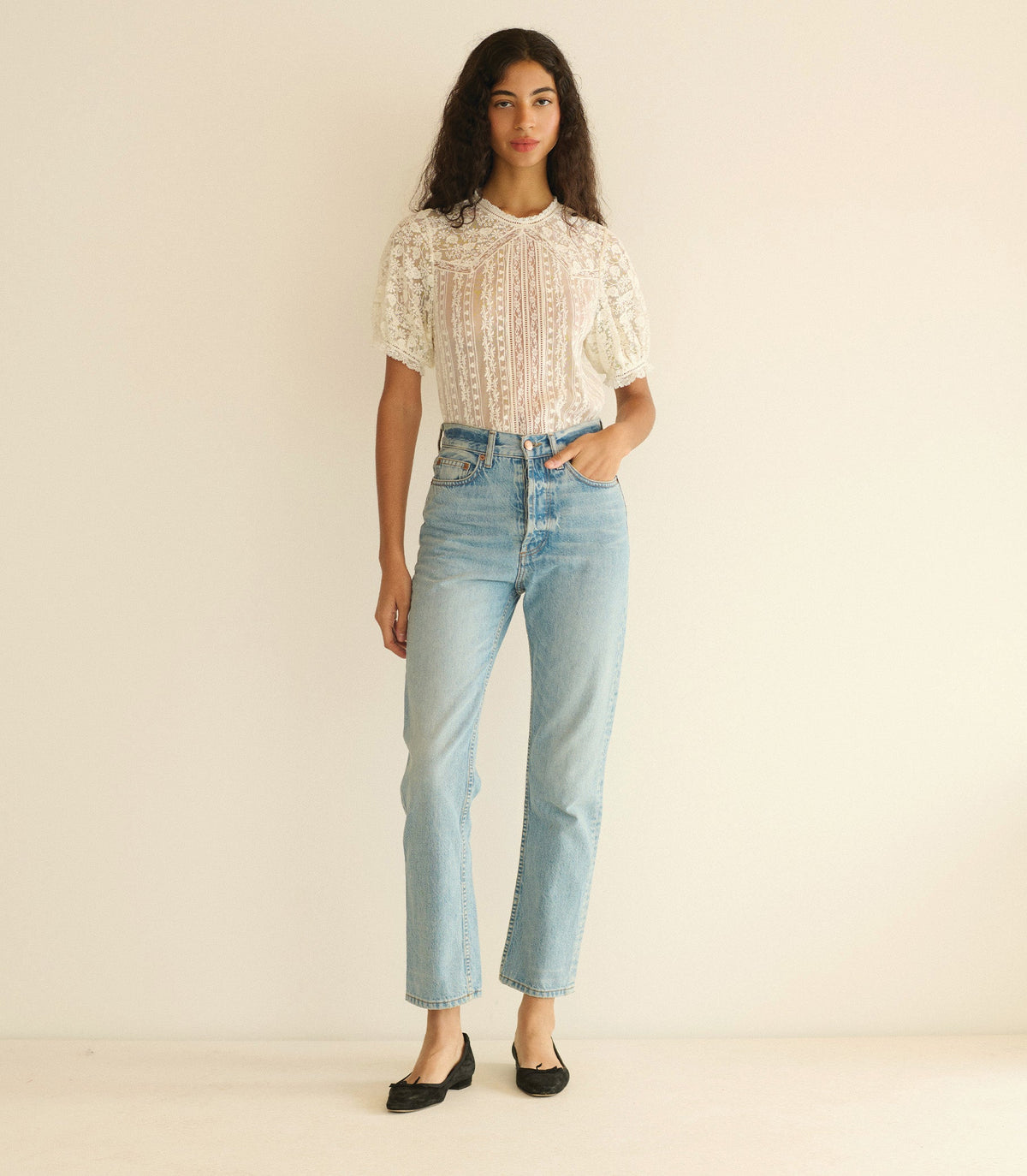 Idora Top in Salt, view 2