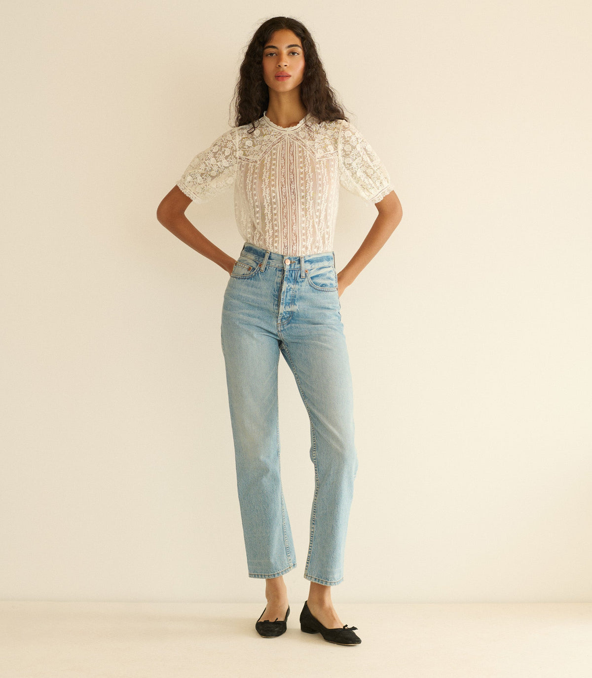 Idora Top in Salt, view 4