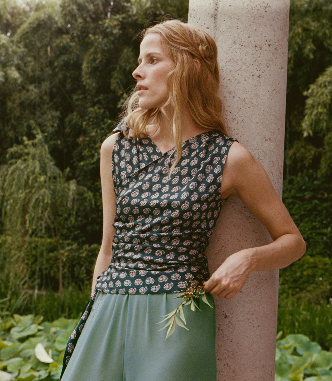 Janille Top in Chaumont Paisley