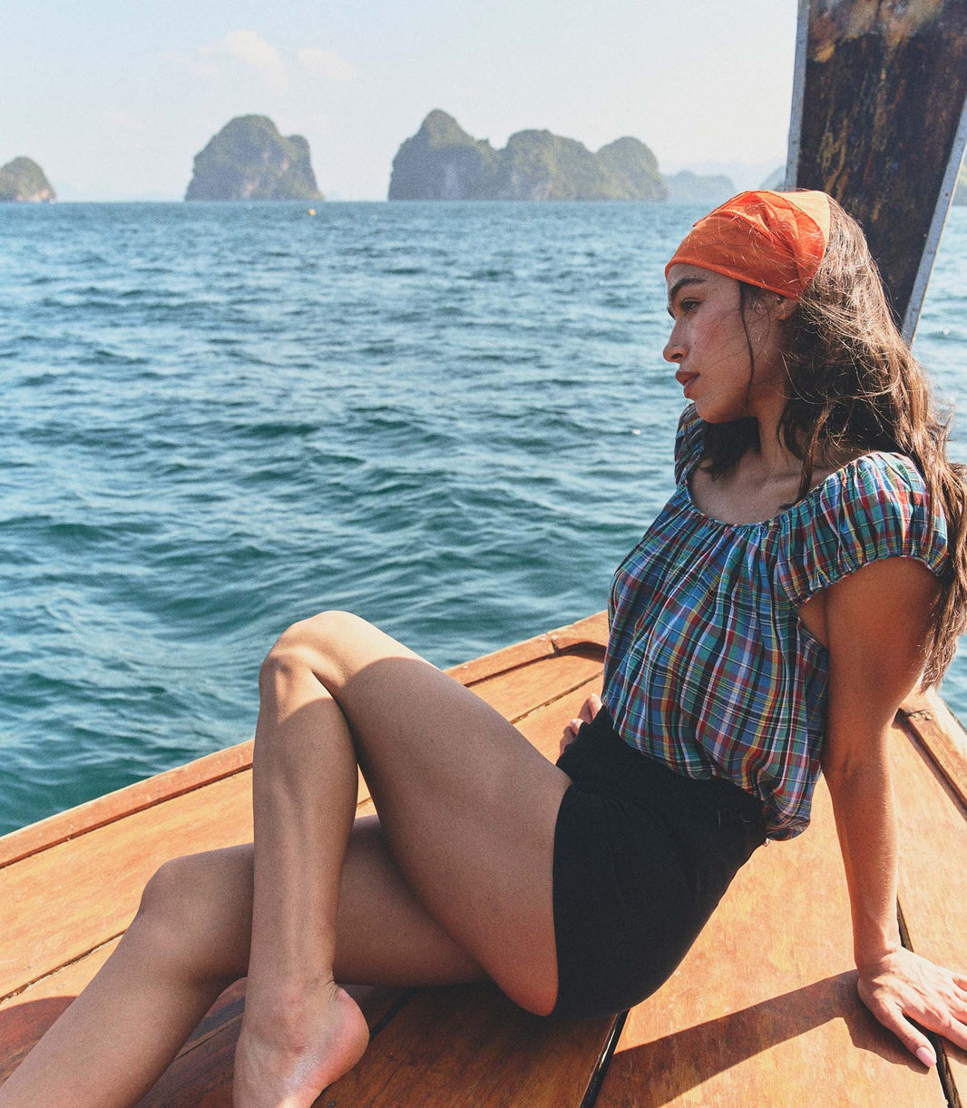 Jessa Top in Alderbrook Plaid