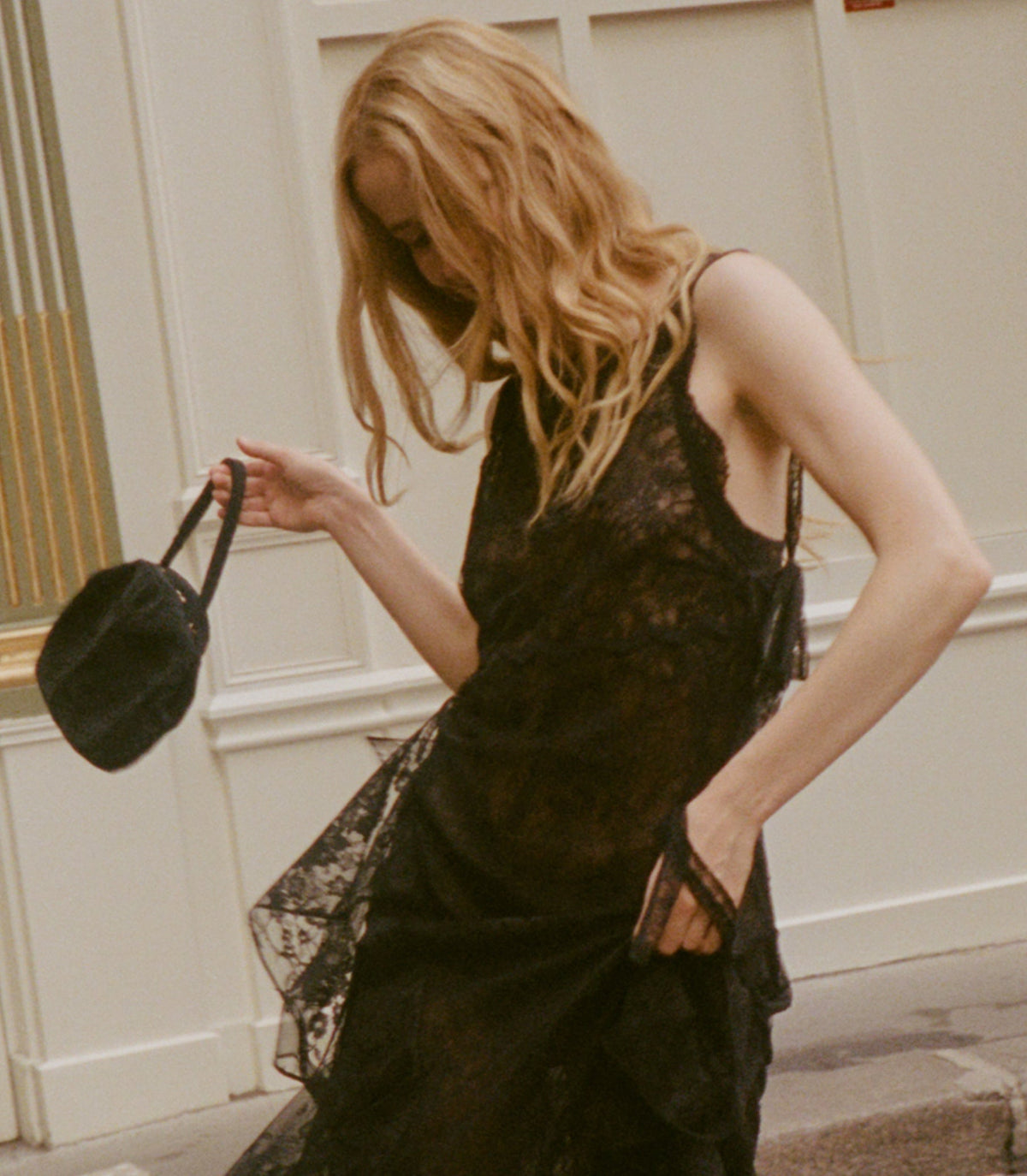 Joya Bag in Black Beads, view 4