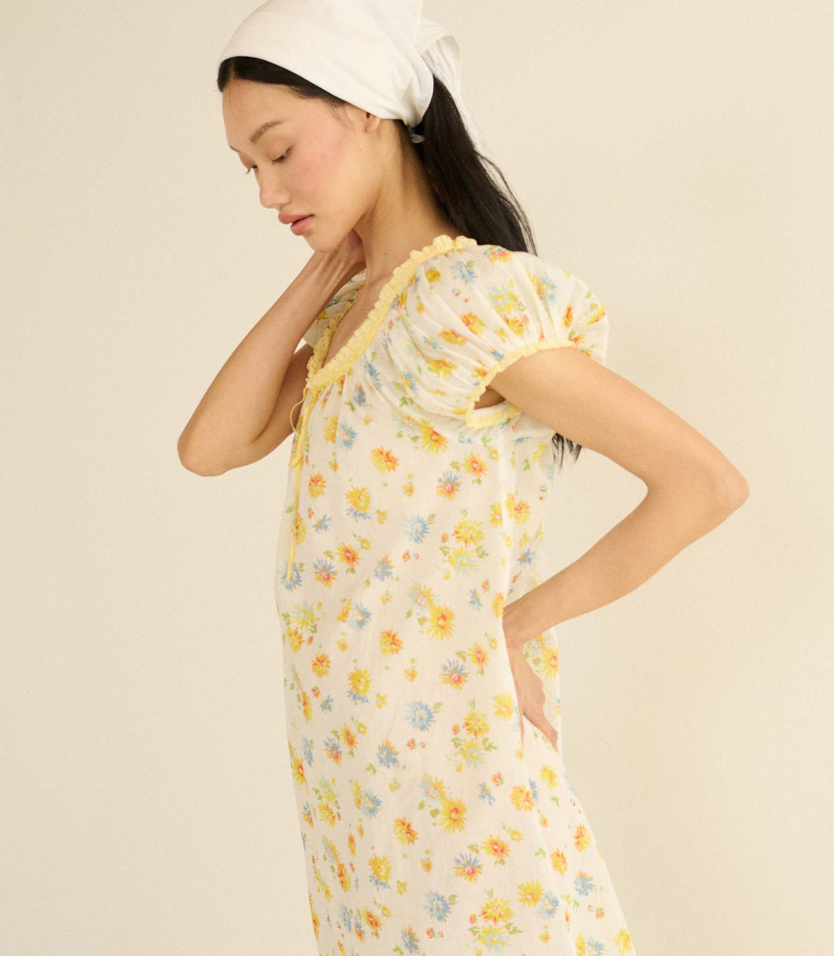 Julia Dress in Dahlia Floral, view 3