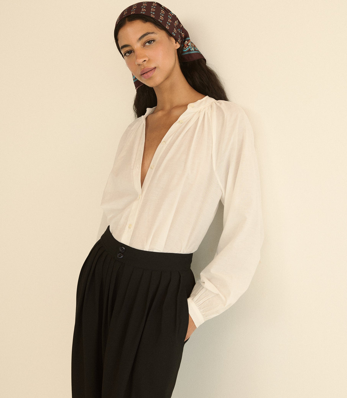 Julienne Top in Salt, view 3