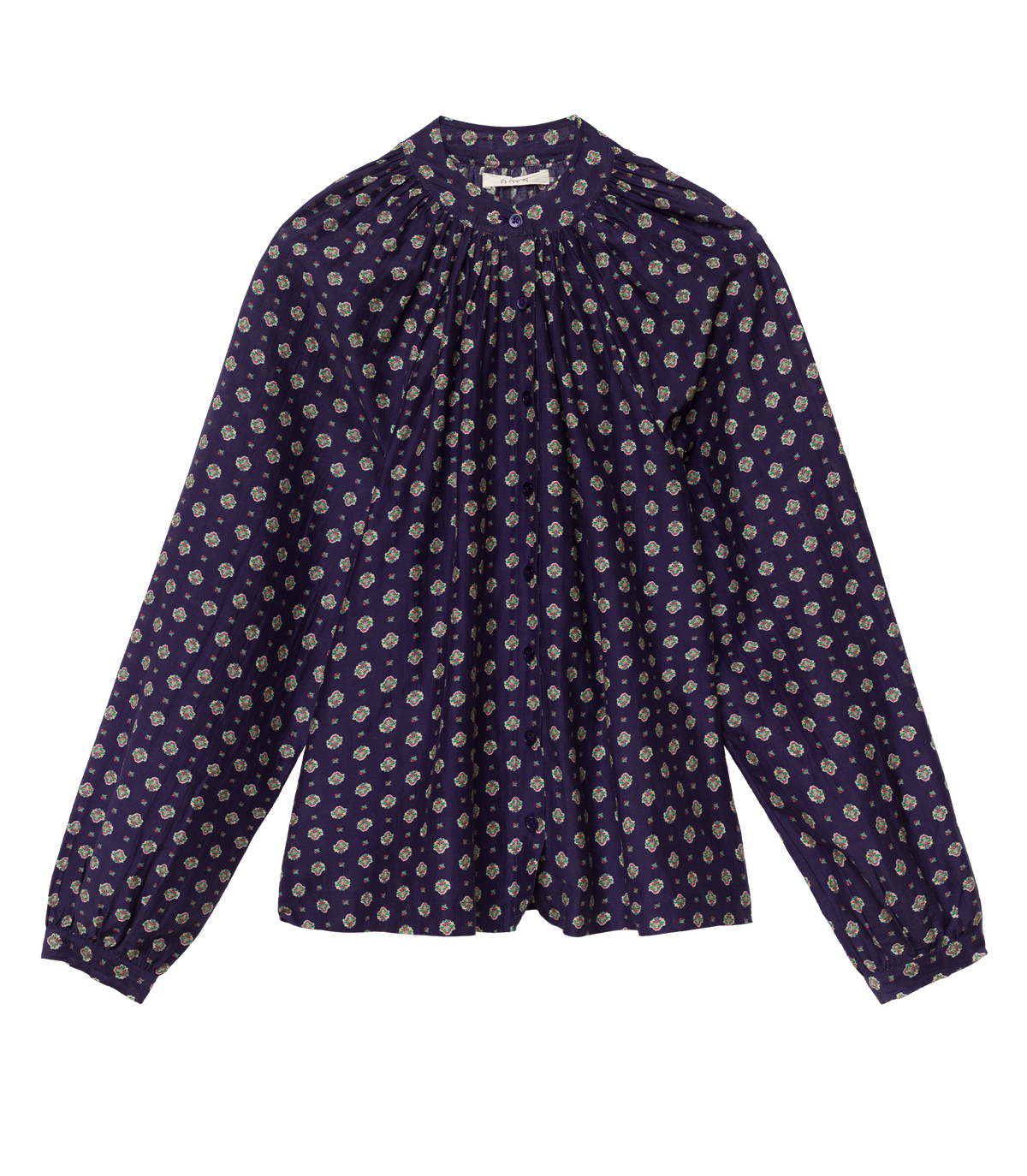 Julienne Top in Navy Cadiz Foulard, view 5