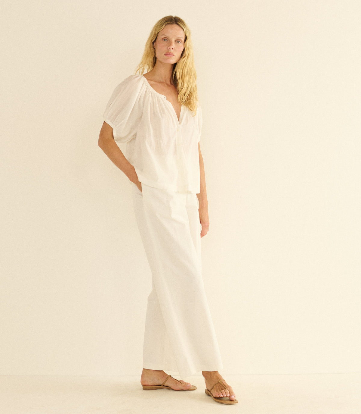 June Top in Salt, view 3