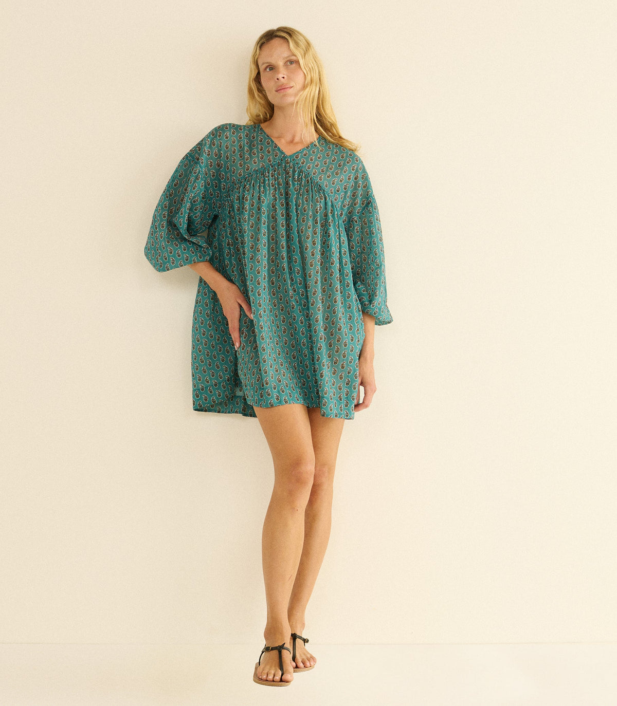 Juniper Tunic in Alba Paisley, view 2