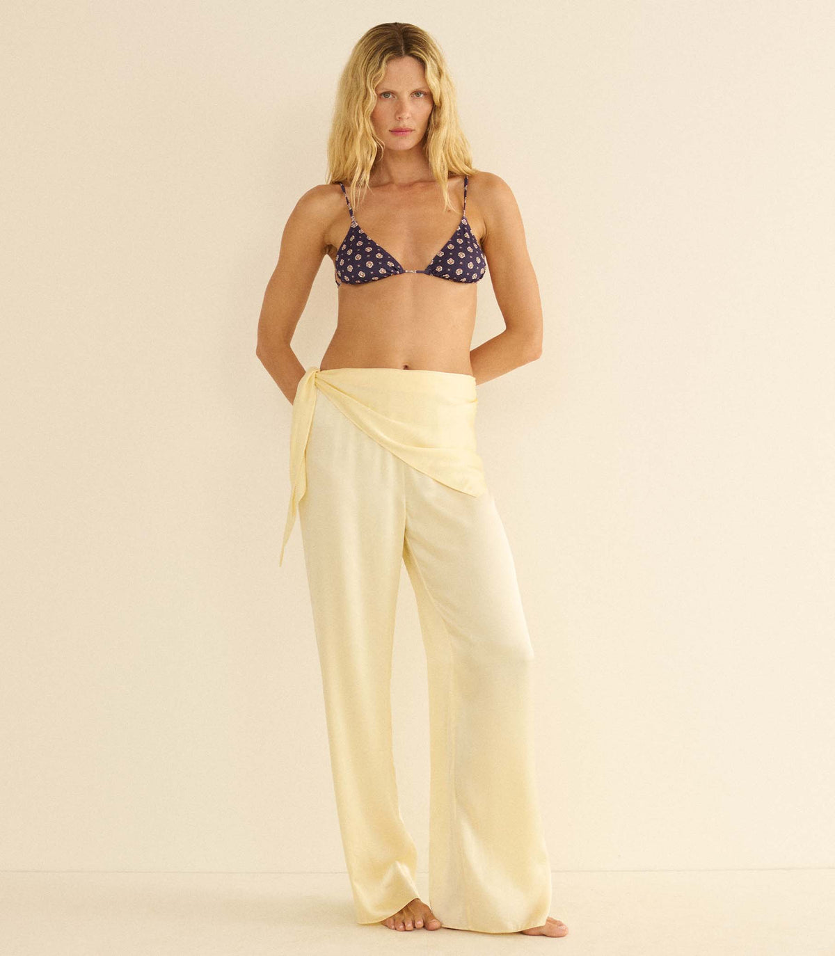 Lavon Scarf Pant in Vanilla, view 5