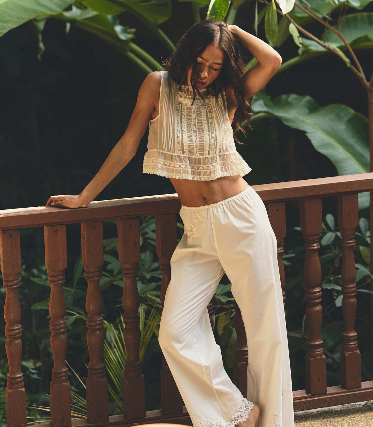 Lavona Pant in Salt