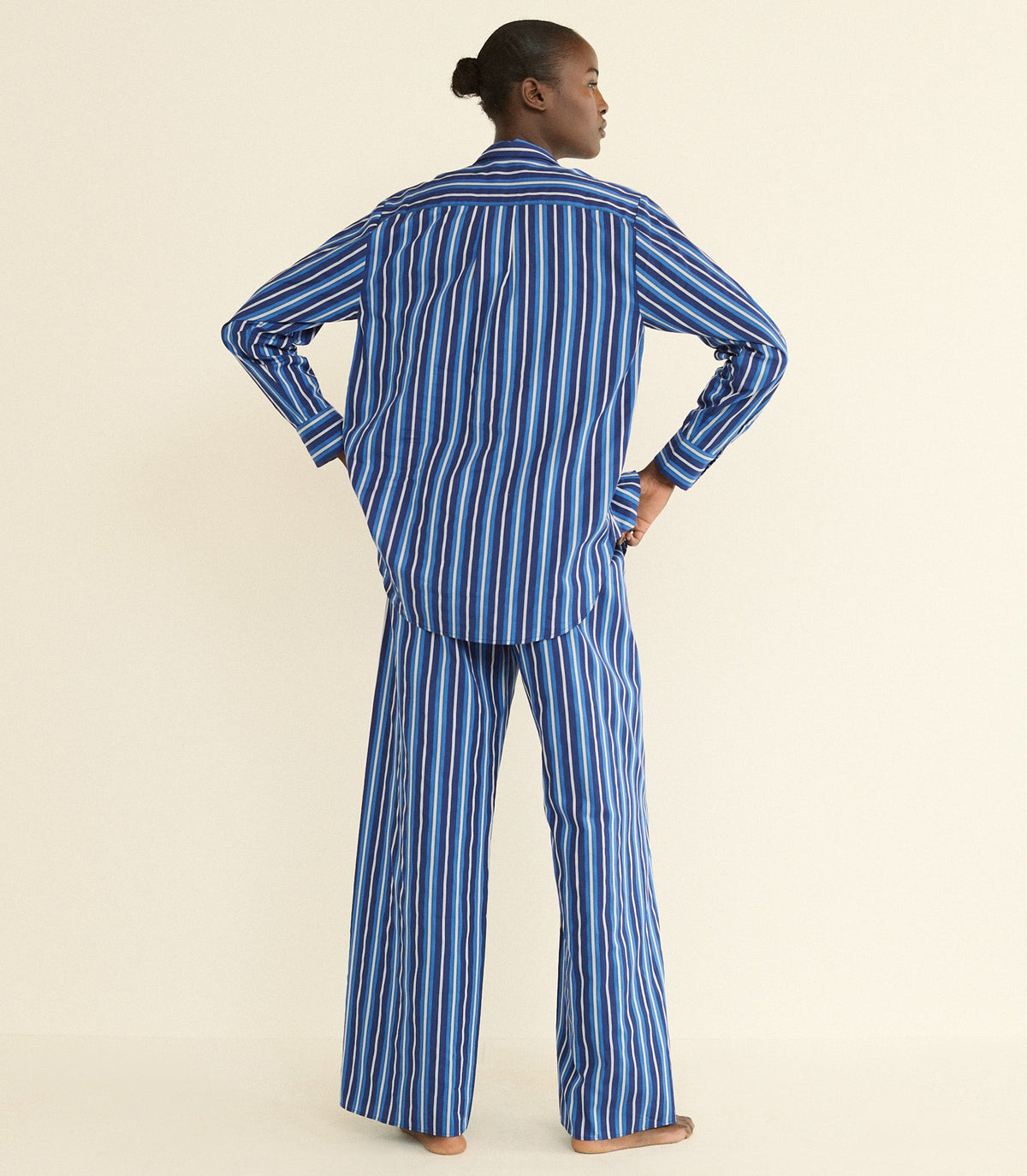 Lavona Drawstring Pant in Marceau Stripe, view 7