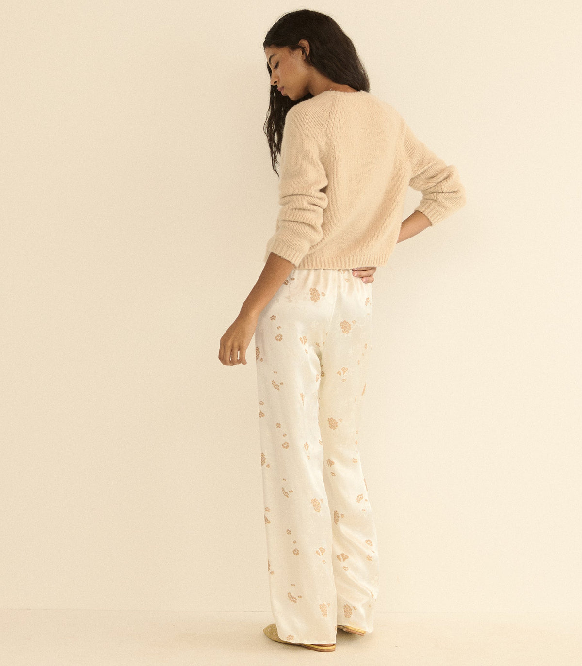 Lavona Pant in Fresco Tappezzeria Jacquard, view 4
