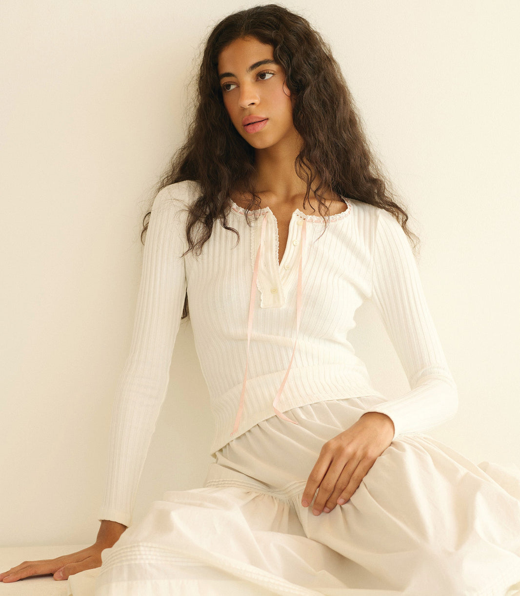 Lidie Tee in Salt