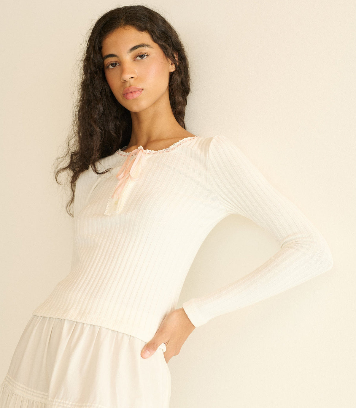 Lidie Tee in Salt, view 3