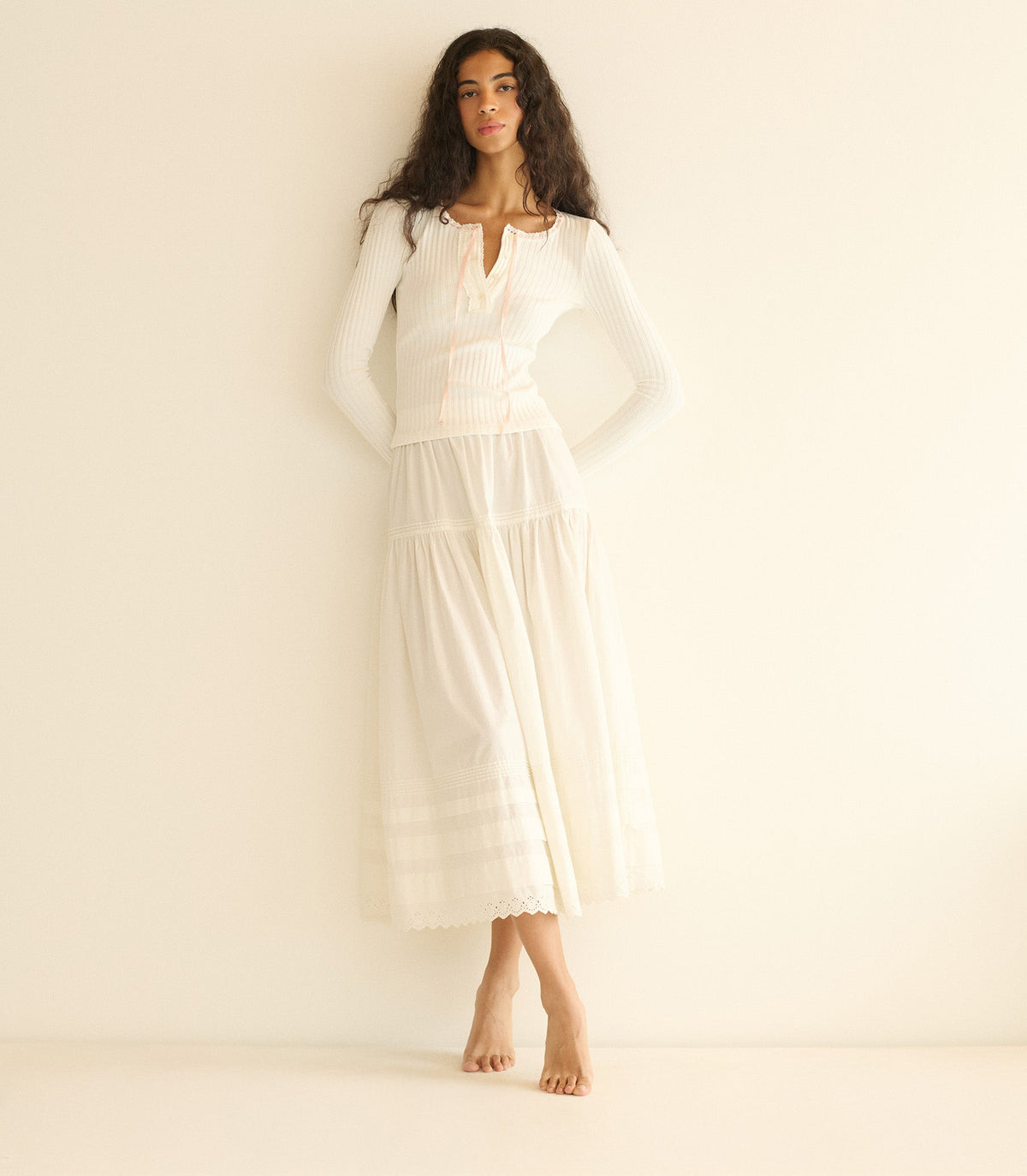 Lidie Tee in Salt, view 4
