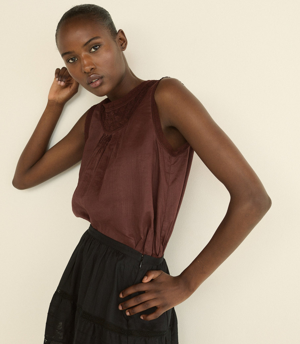 Liletta Top in Dahlia, view 3