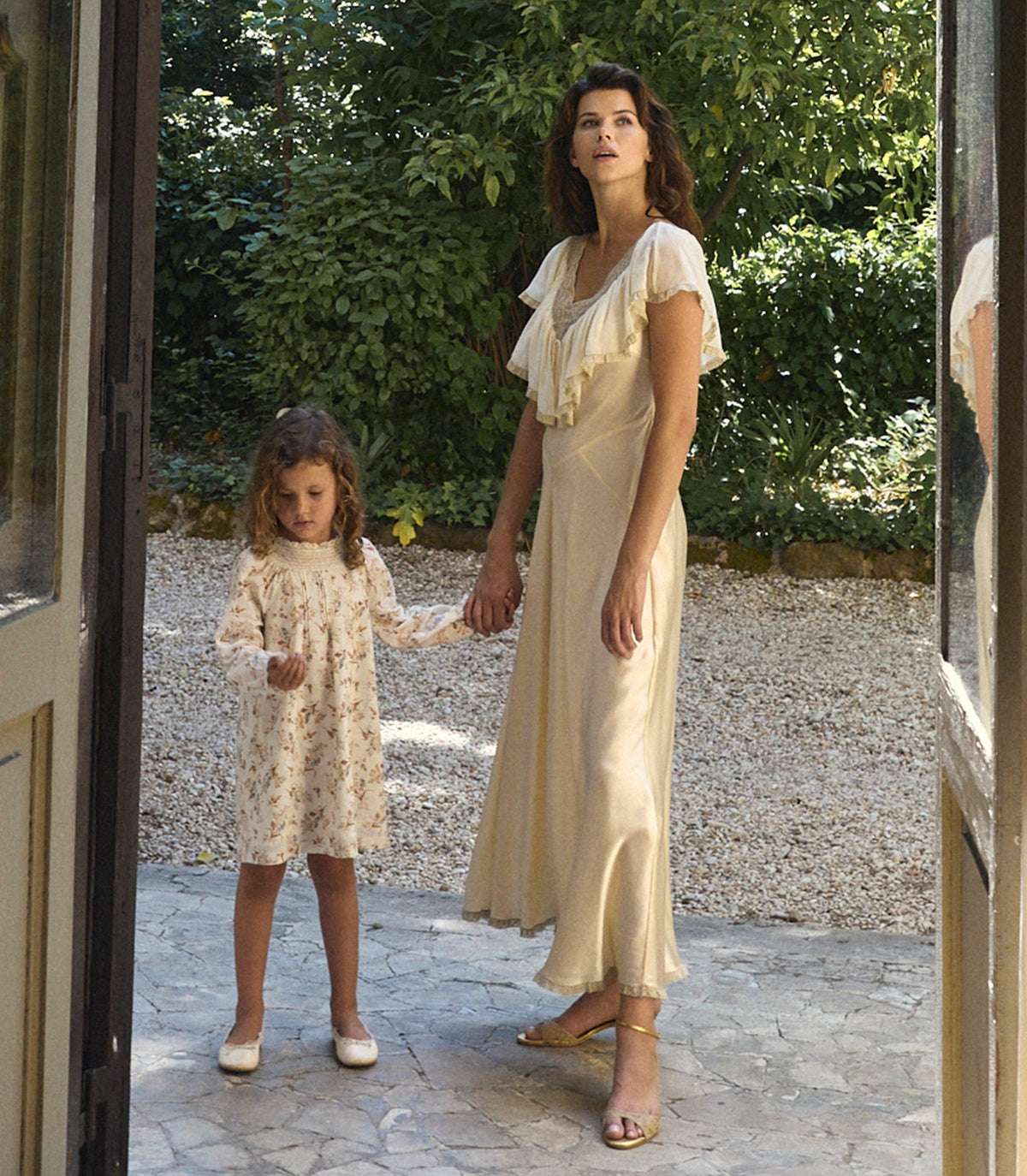 Lilia Dress in Crème Windswept Meadow, view 3