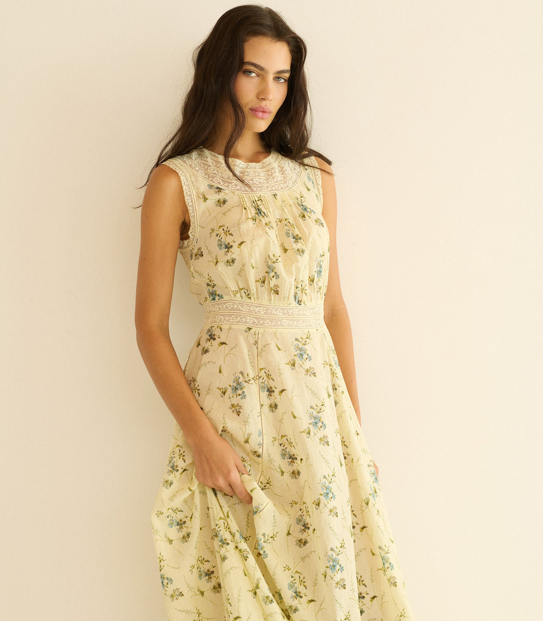 Liliane Dress in Sunshine Prairie Rose