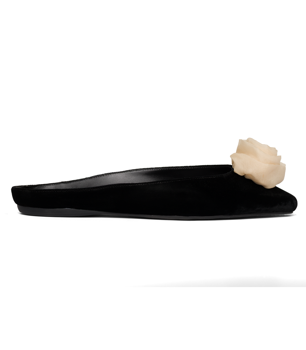 Lillia Slipper in Black Velvet, view 5