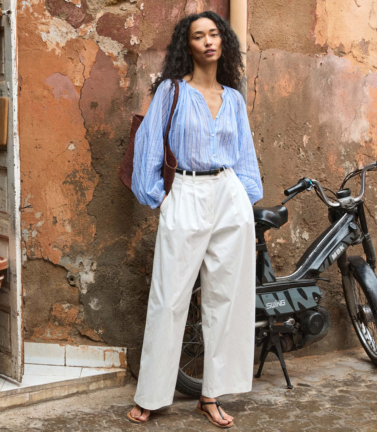 Lisa Pant in Salt, view 4