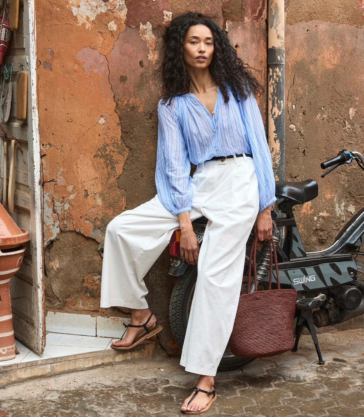 Lisa Pant in Salt, view 5