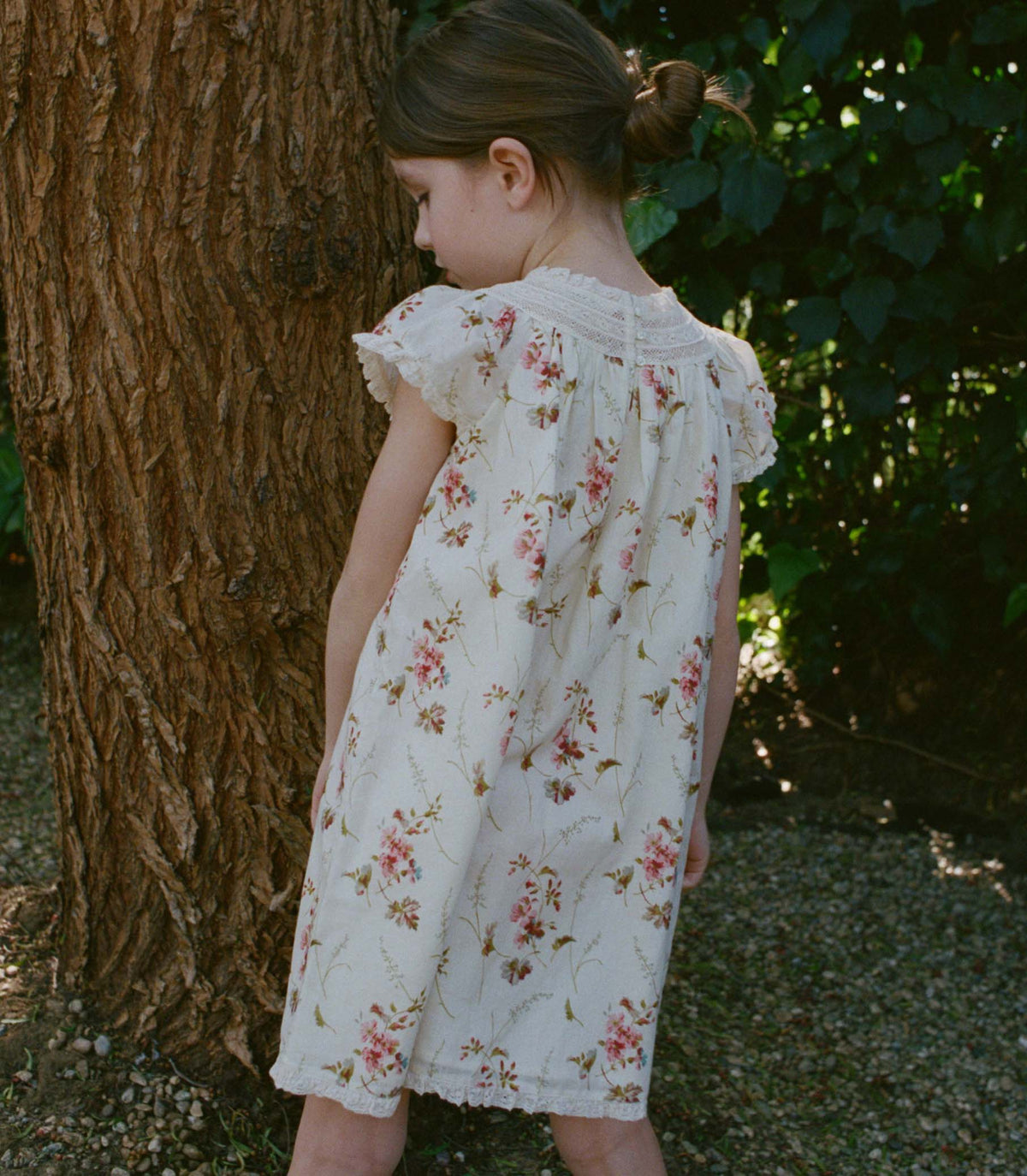 Lisi Dress in Blanc Prairie Rose, view 4
