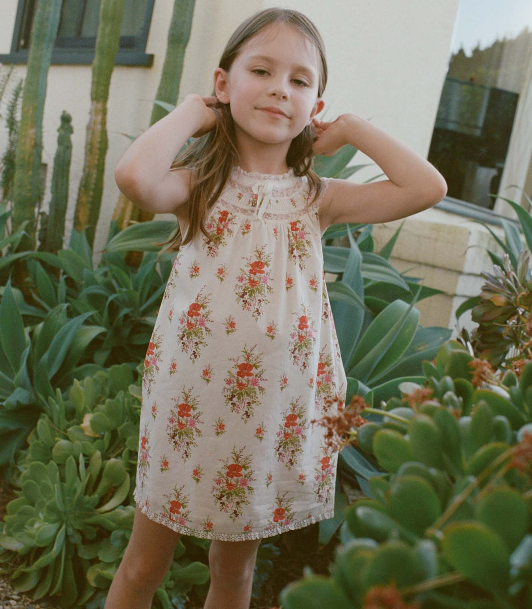 Little Danses Dress in Rose Petit Bouquet de Chamonix
