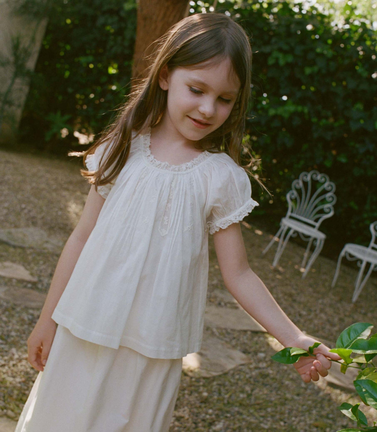 Little Frederica Top in Salt, view 3