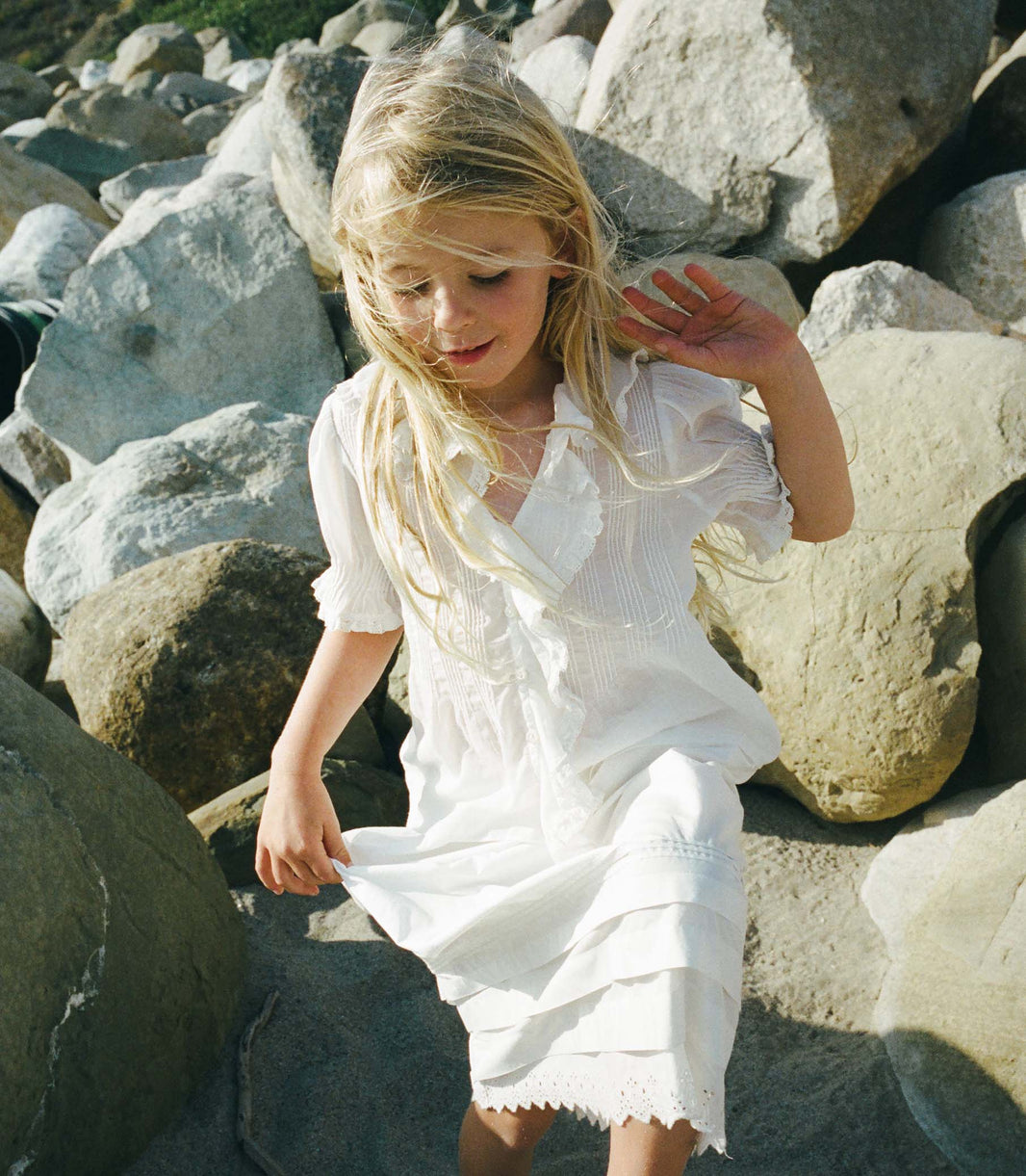 Little Henri Top in Salt