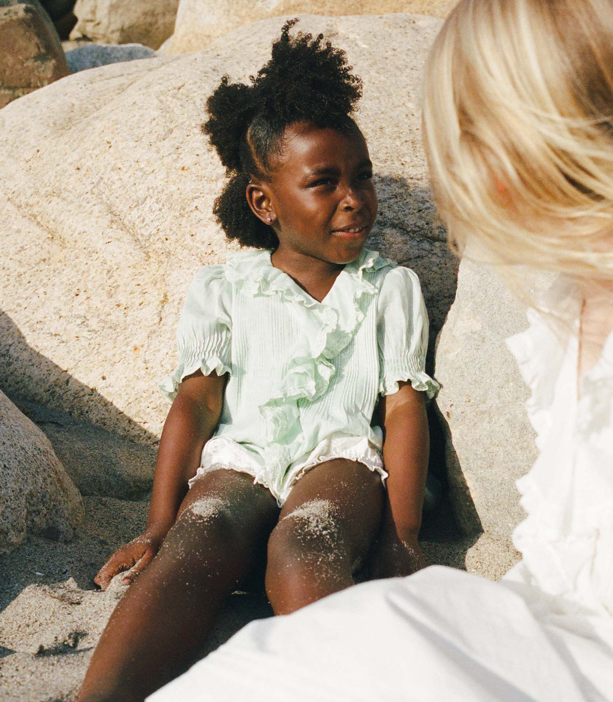 Little Henri Top in Seafoam, view 2