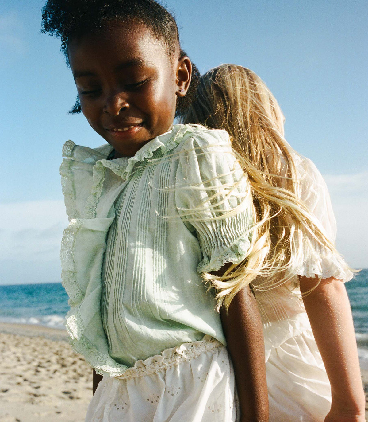 Little Henri Top in Seafoam, view 6