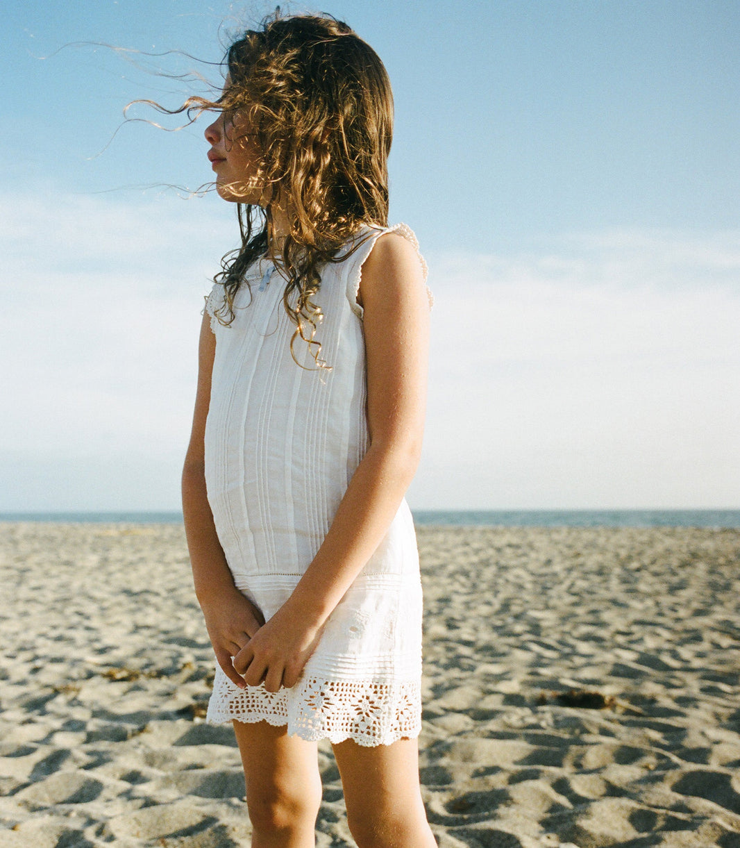 Little Hilde Dress in Salt