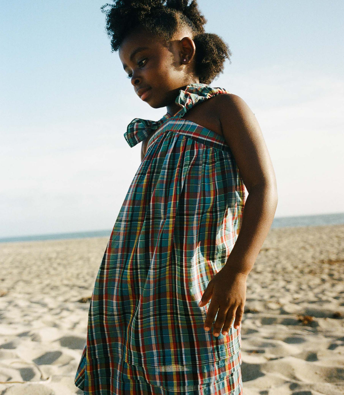 Little Nisha Dress in Alderbrook Plaid, view 2