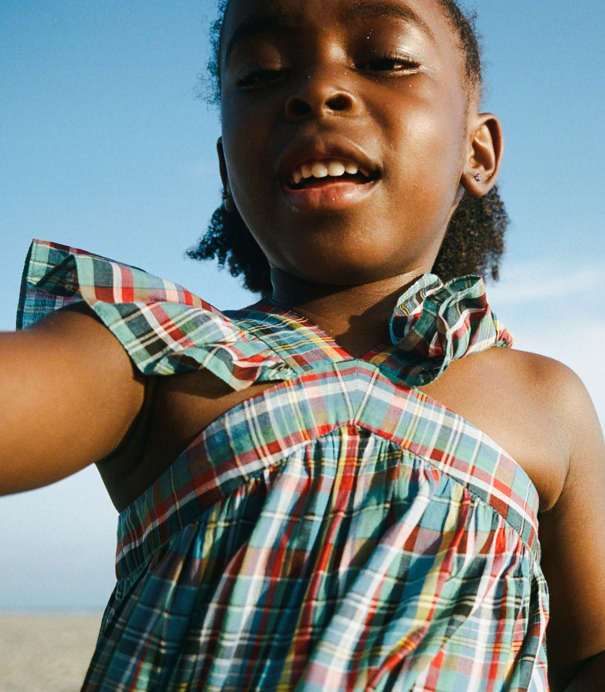 Little Nisha Dress in Alderbrook Plaid, view 5