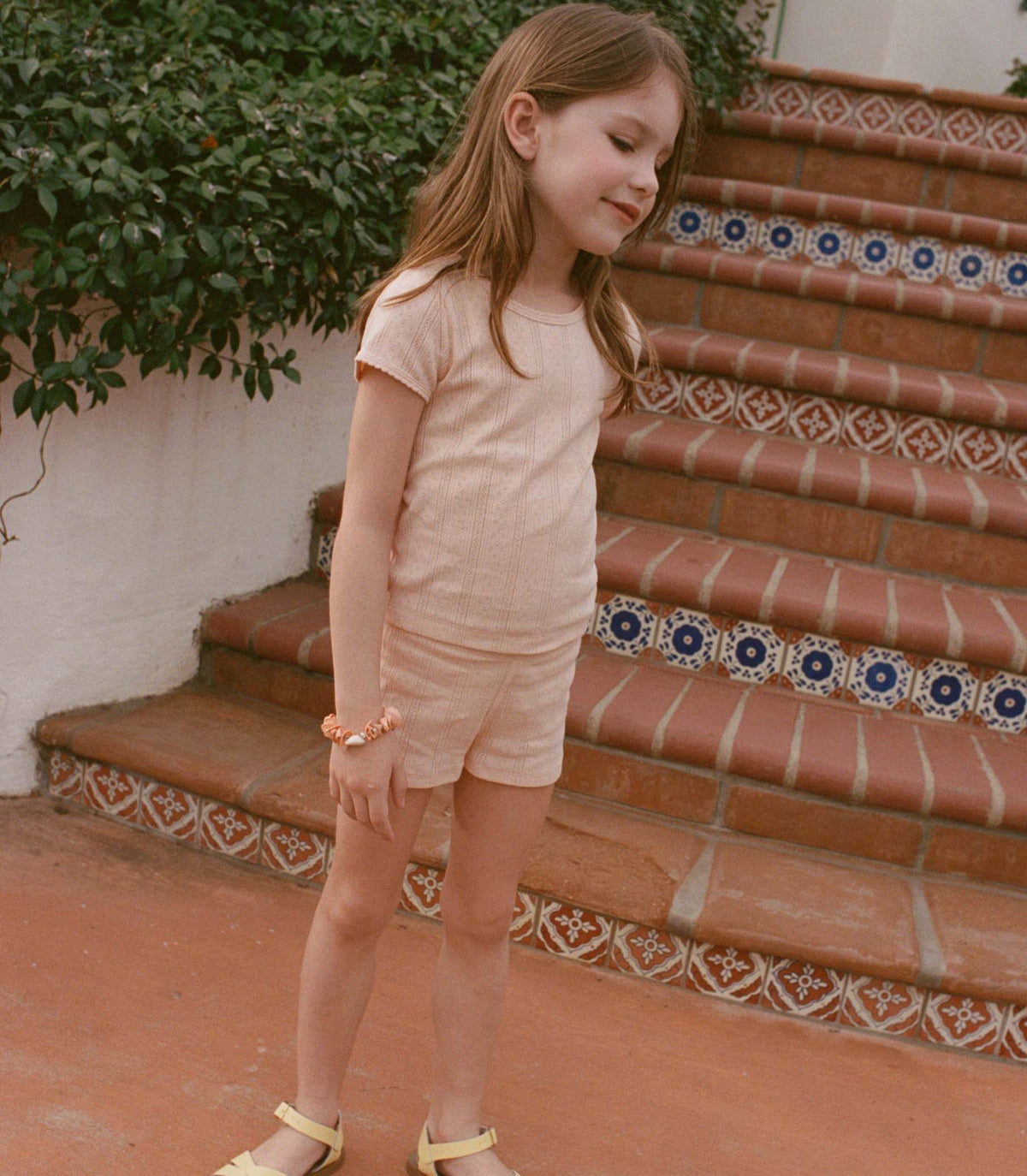 Little Vivi Tee in Peach Sorbet, view 2