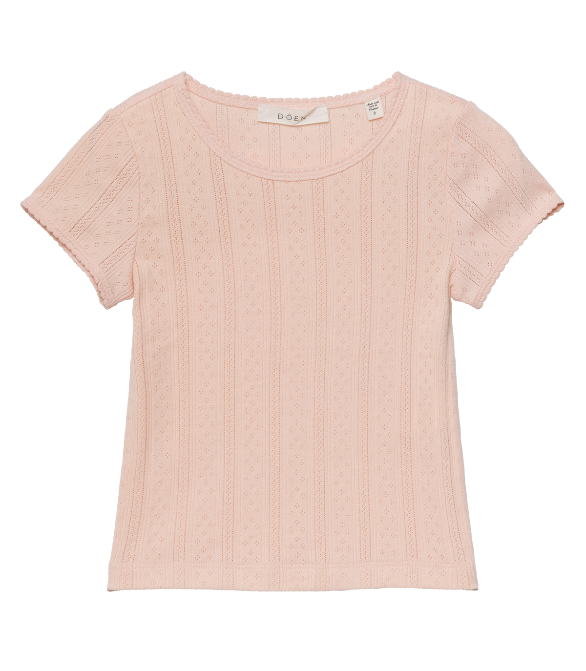 Little Vivi Tee in Peach Sorbet, view 6