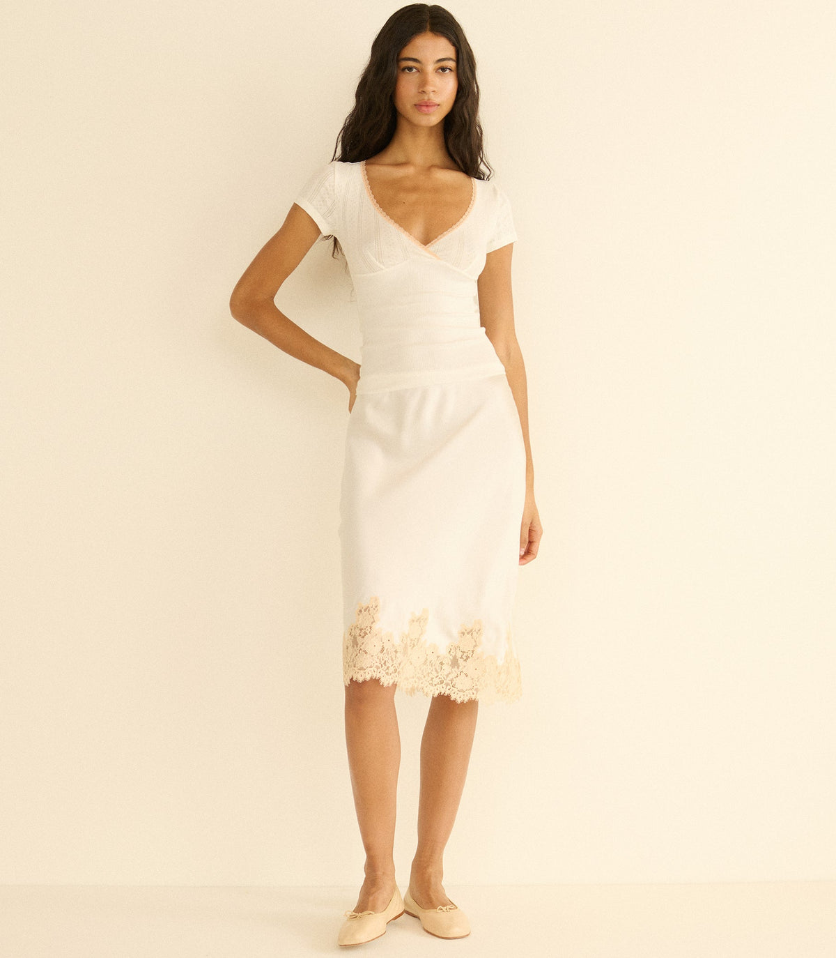 Livia Tee in Salt, view 2