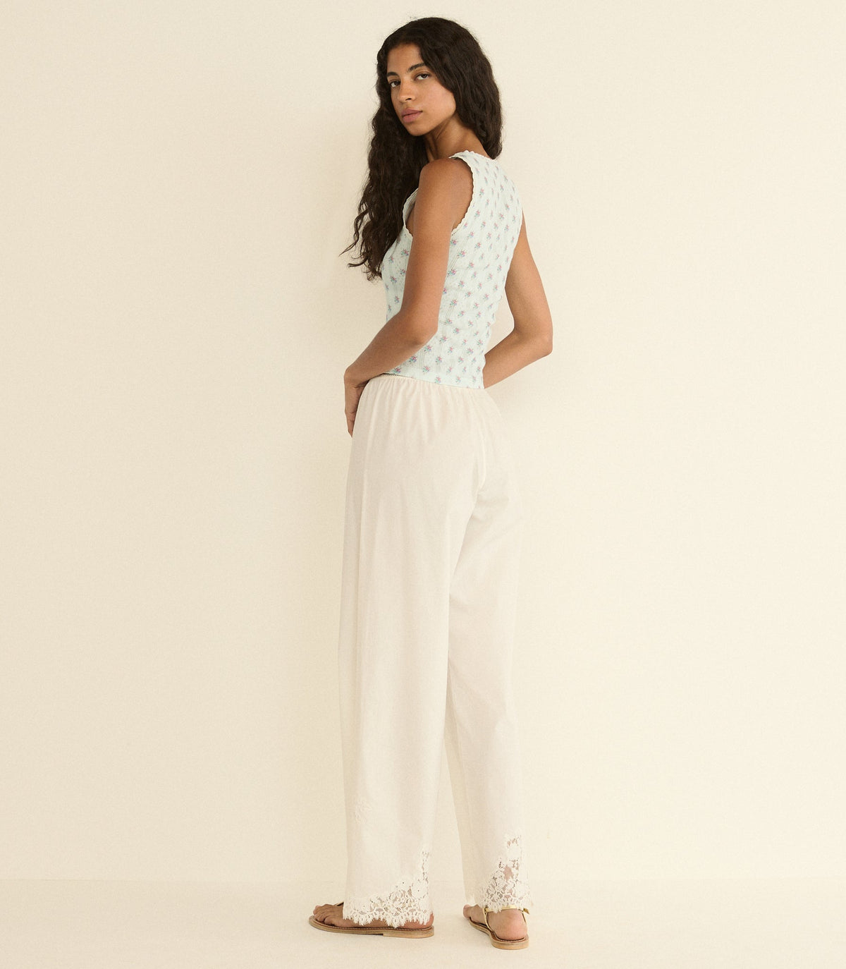 Lois Tank in Sky Petit Posy Calico, view 5