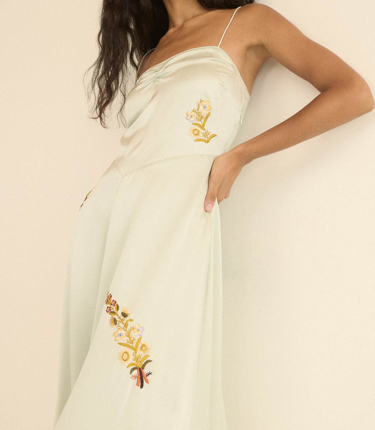 Lorraine Dress in Eucalyptus, view 8