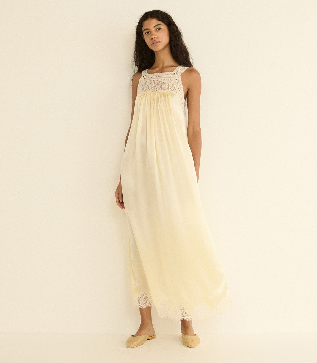Luciane Dress in Vanilla