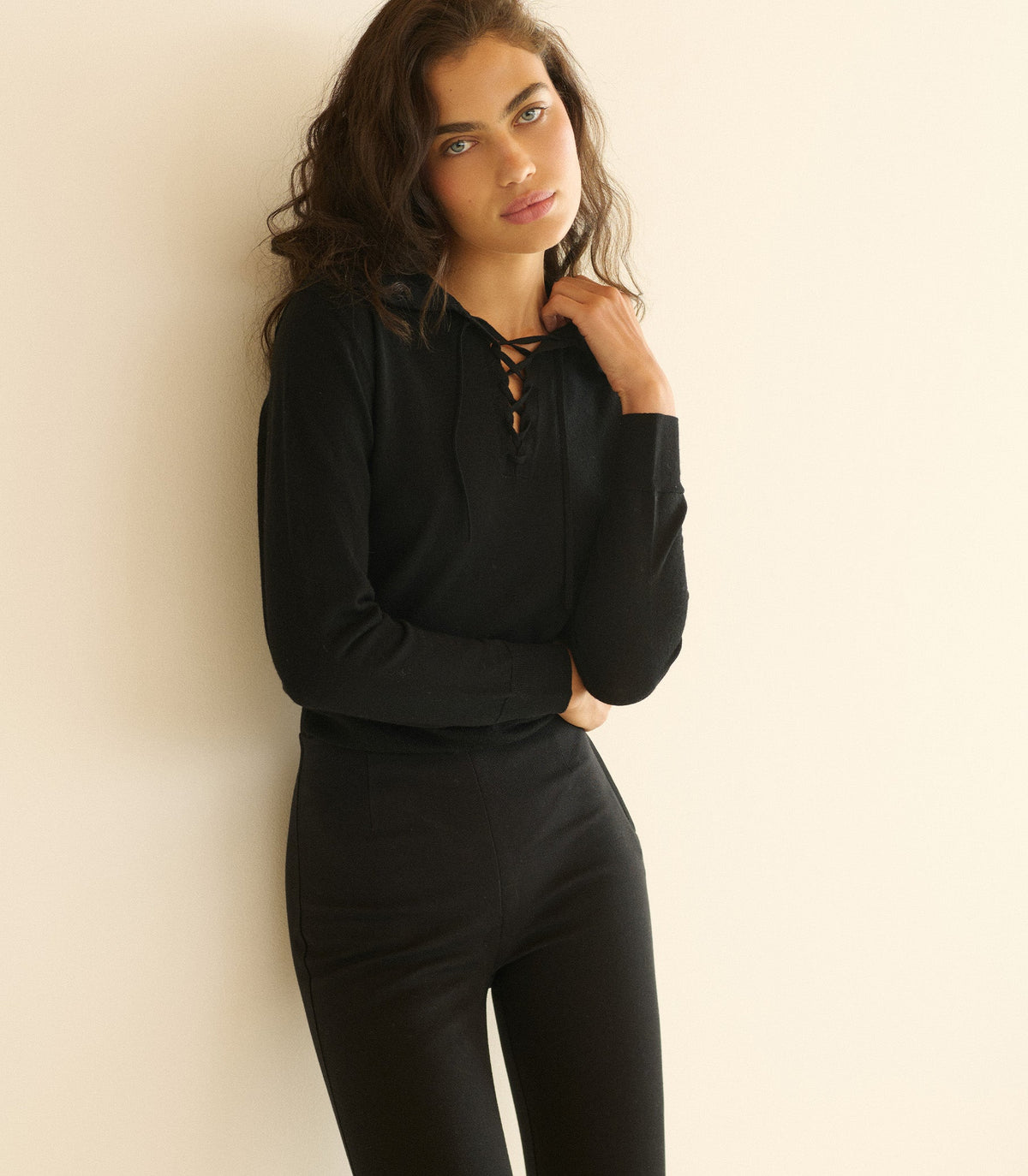 Lula Capri Pant in Black, view 3