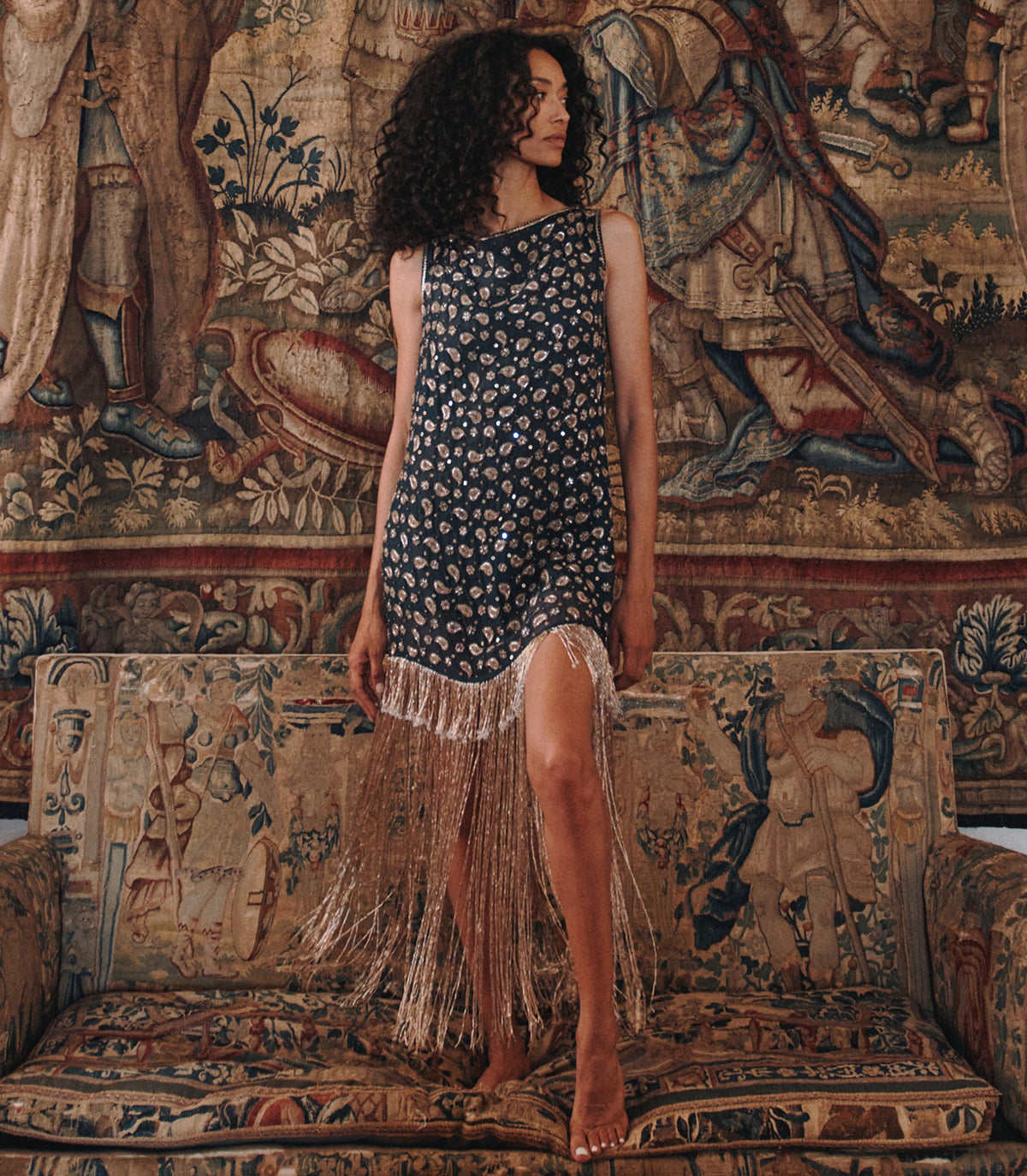 Luminaire Dress in Cours la Reine Paisley