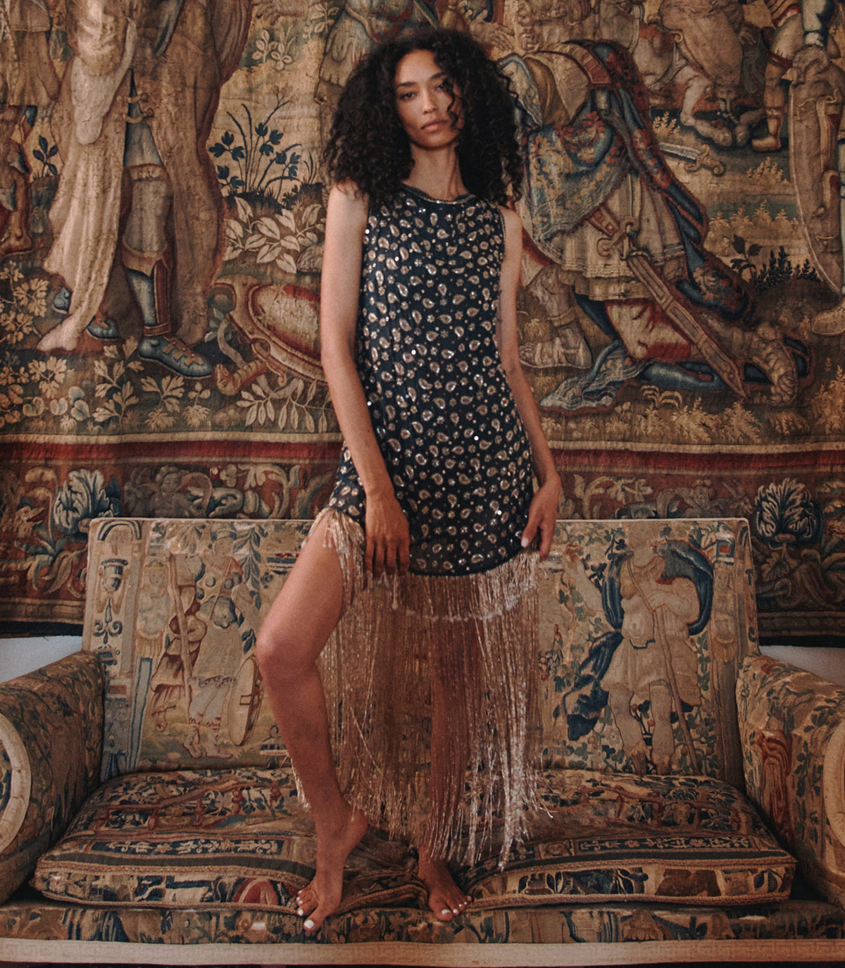 Luminaire Dress in Cours la Reine Paisley, view 2