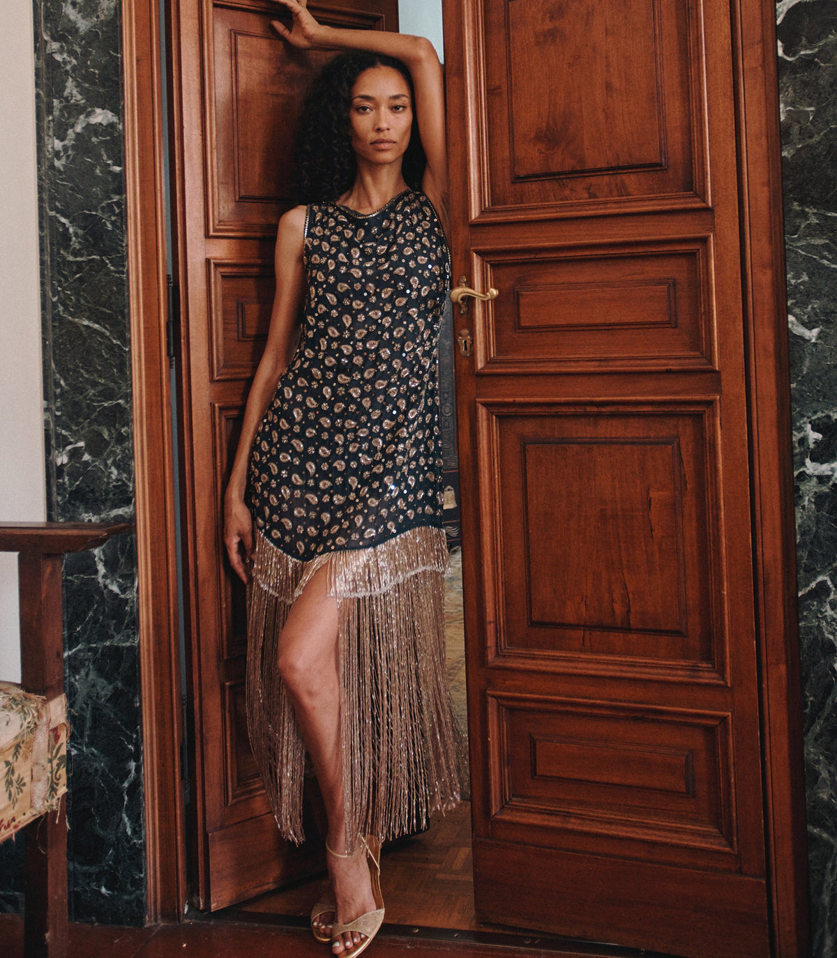 Luminaire Dress in Cours la Reine Paisley, view 8