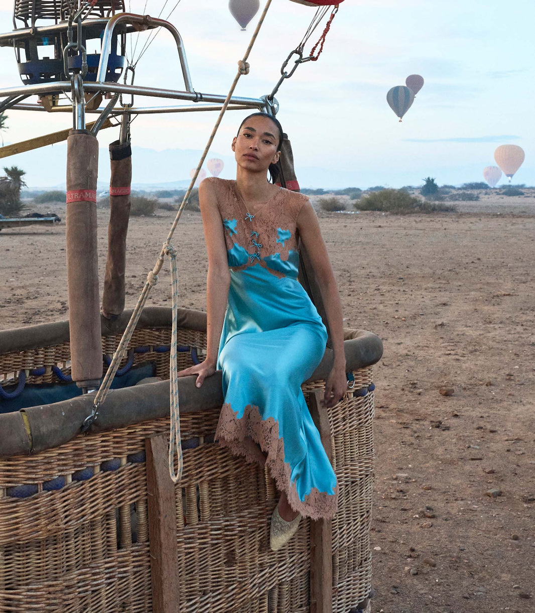 Marcelle Dress in Deep Aquamarine