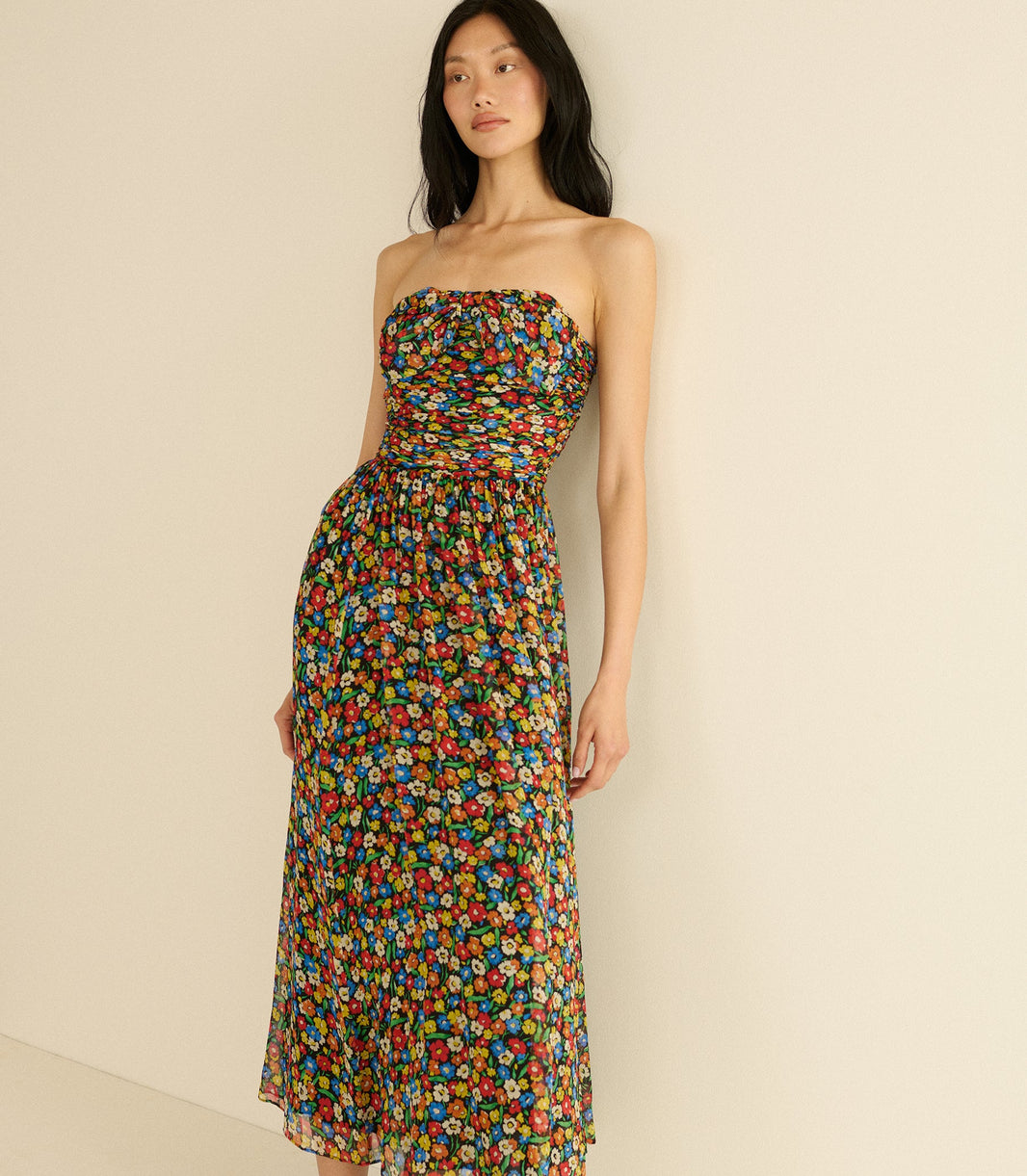 Marguerite Dress in Begonia Blossom