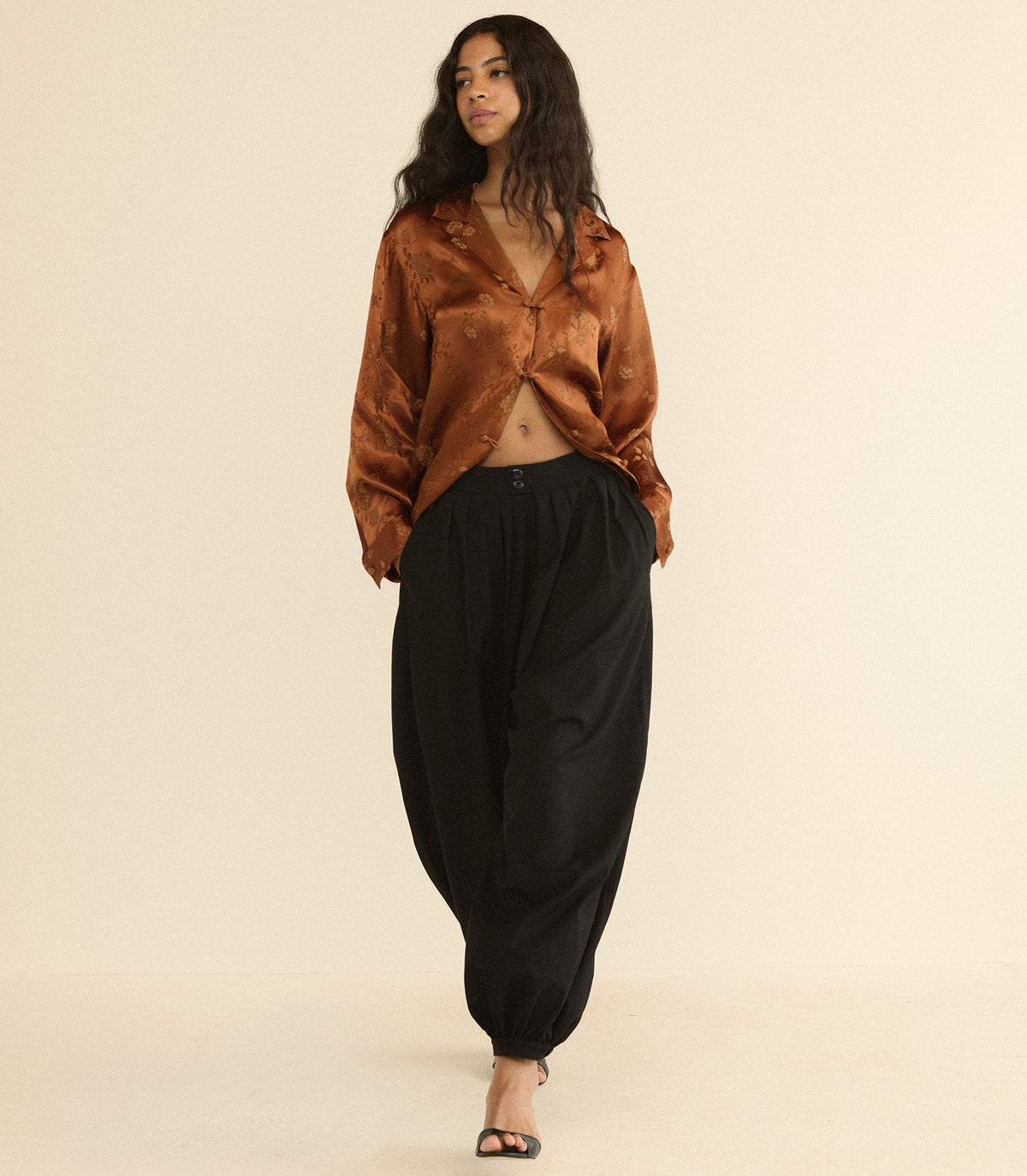Maurise Top in Spiced Pecan Tappezzeria Jacquard, view 5