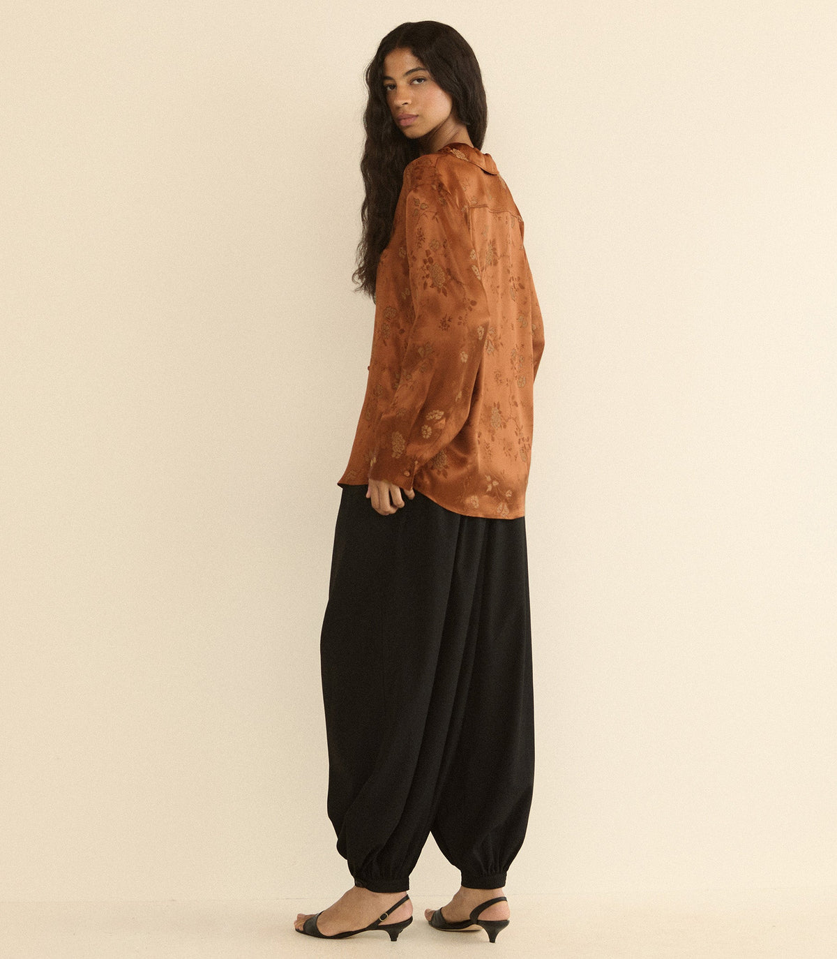 Maurise Top in Spiced Pecan Tappezzeria Jacquard, view 4